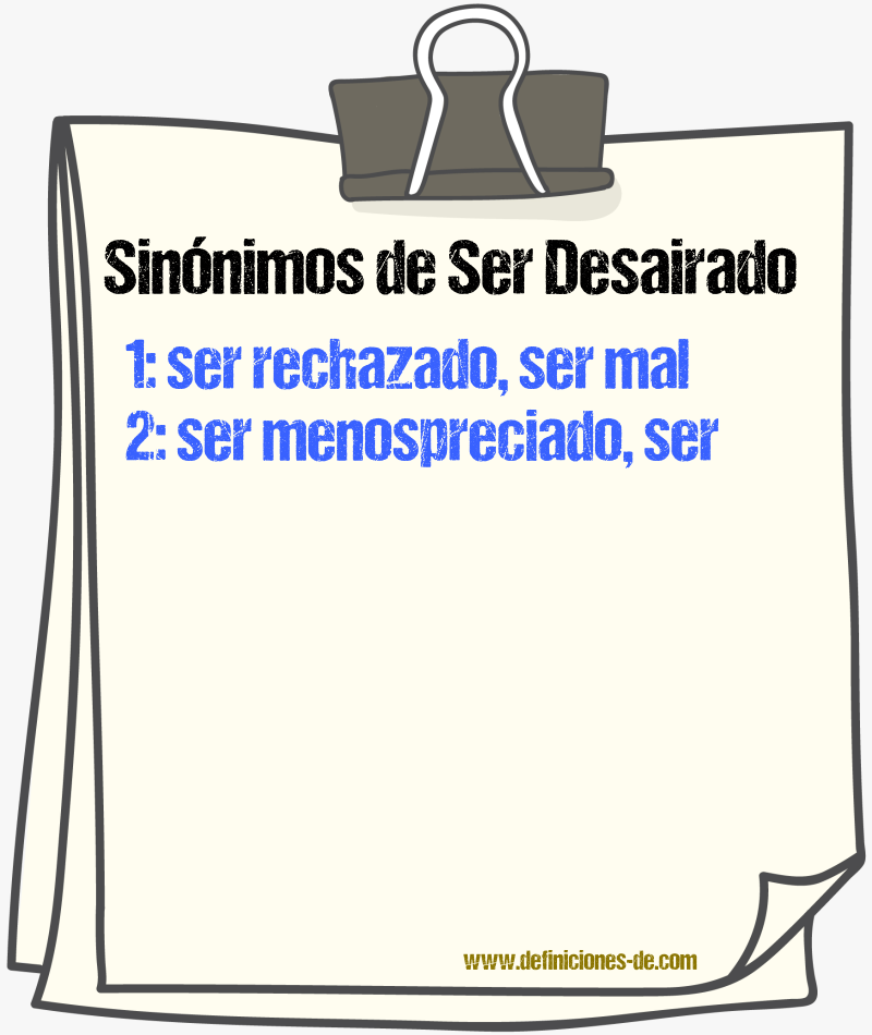 Sinónimos de ser desairado