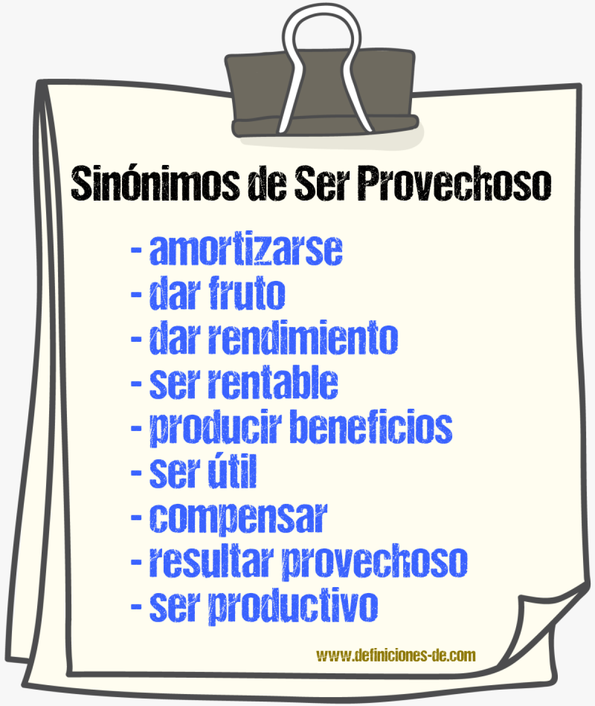 Sinónimos de ser provechoso