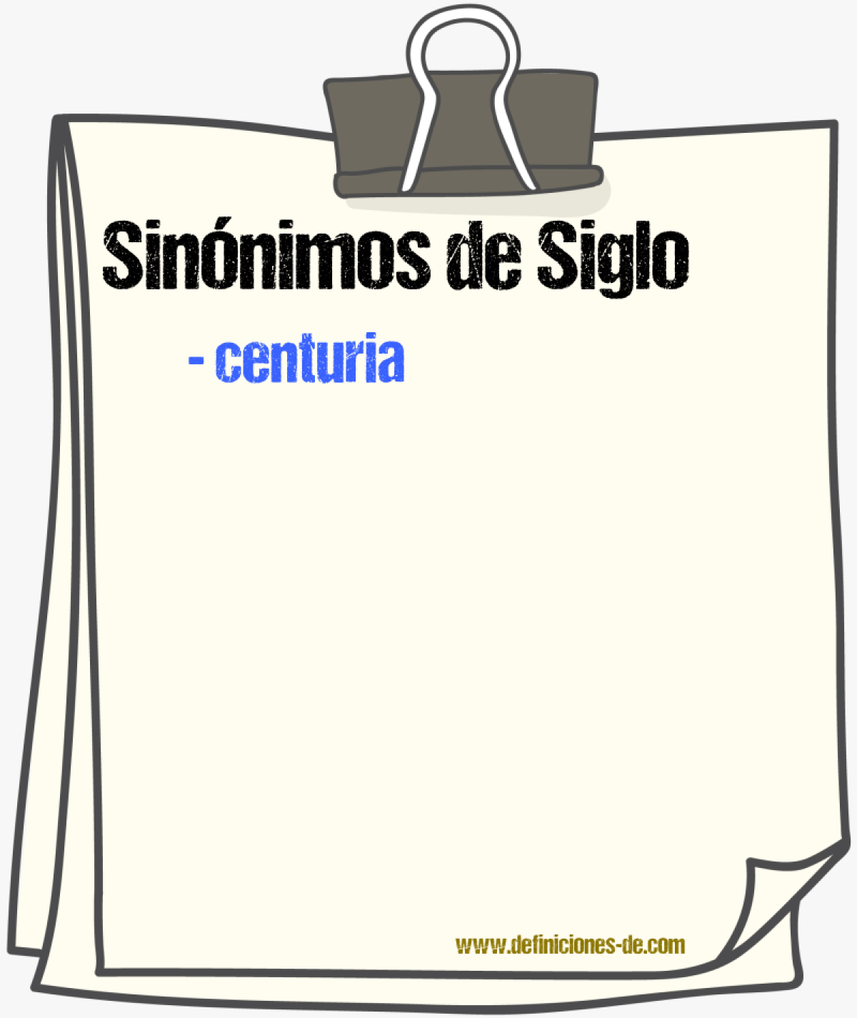 Sinnimos de siglo