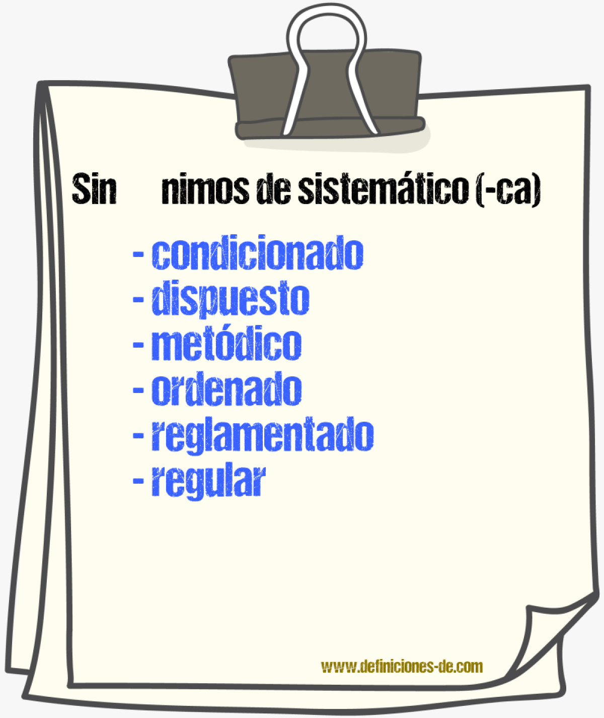 Sinnimos de sistemtico