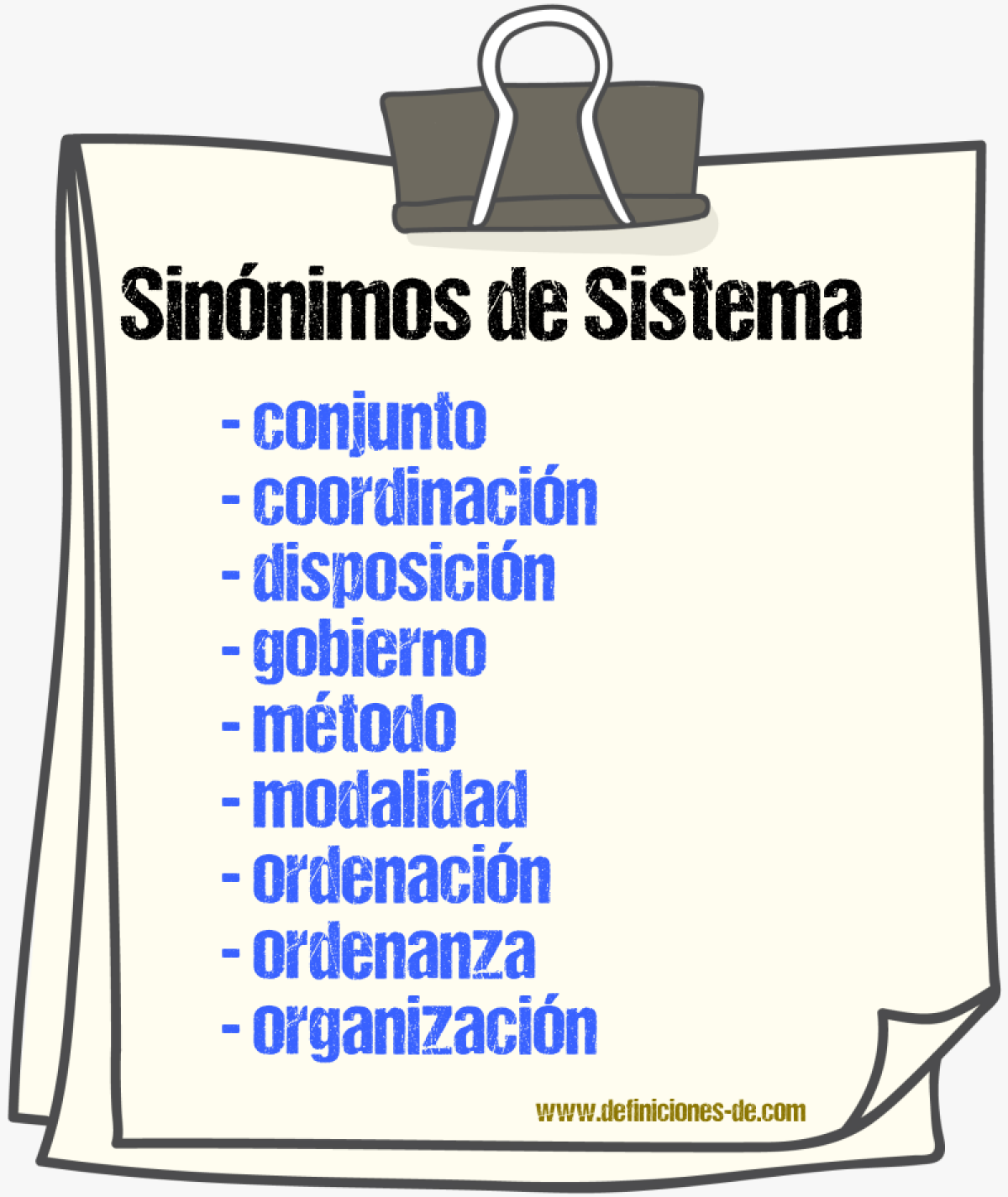 Sinnimos de sistema