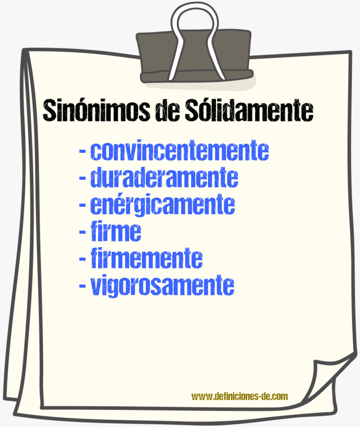 Sinnimos de slidamente