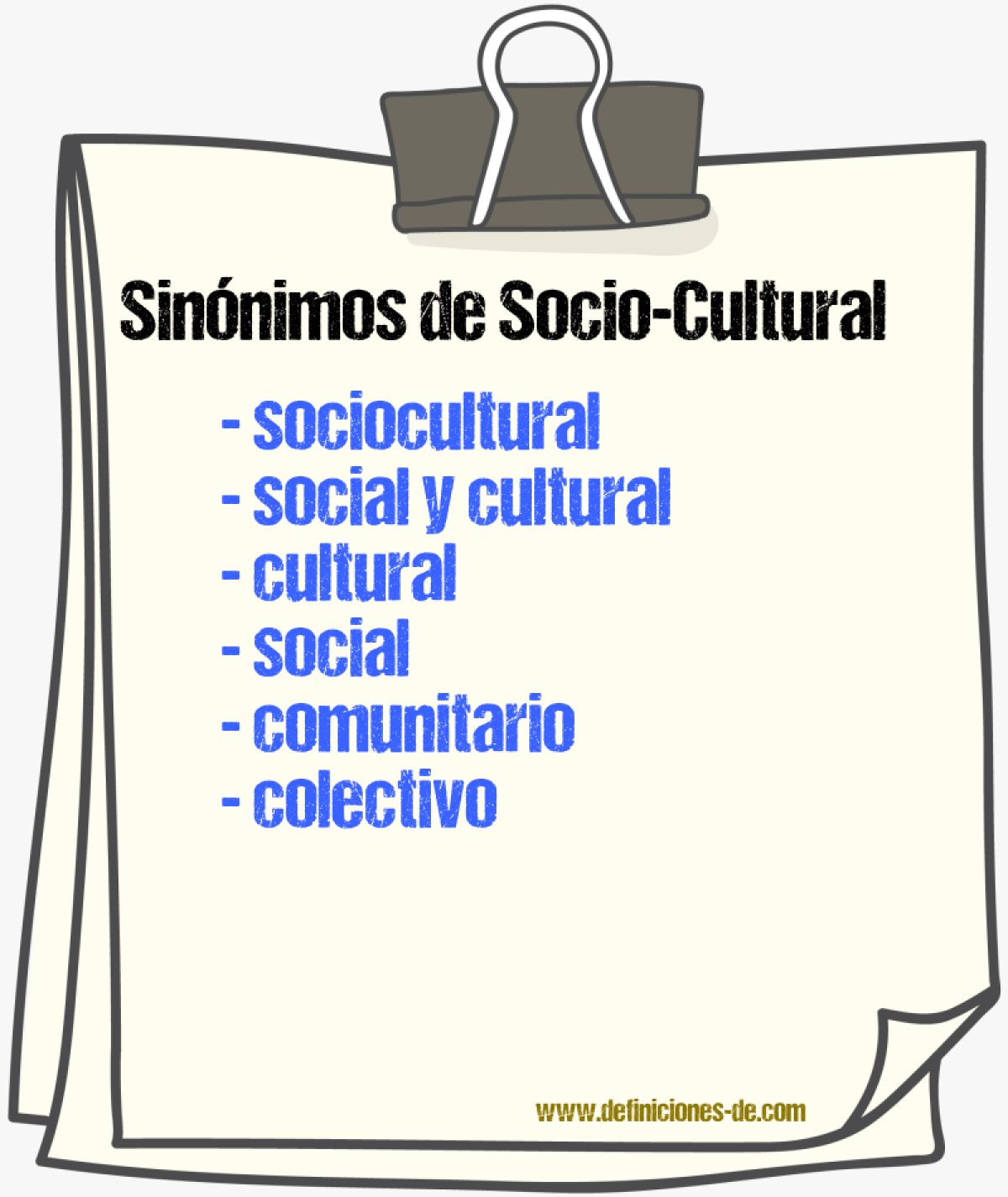 Sinónimos de socio-cultural