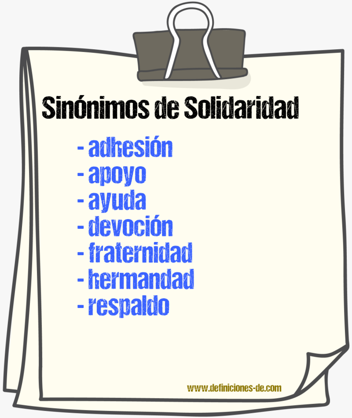 Sinnimos de solidaridad