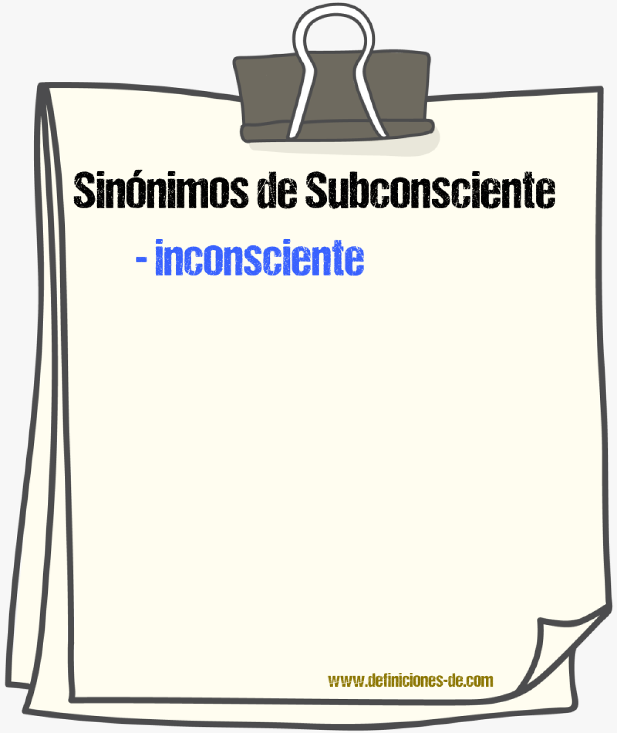 Sinnimos de subconsciente