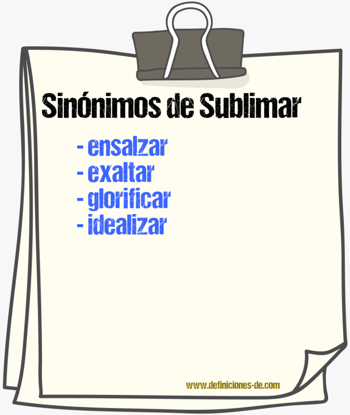 Sinnimos de sublimar