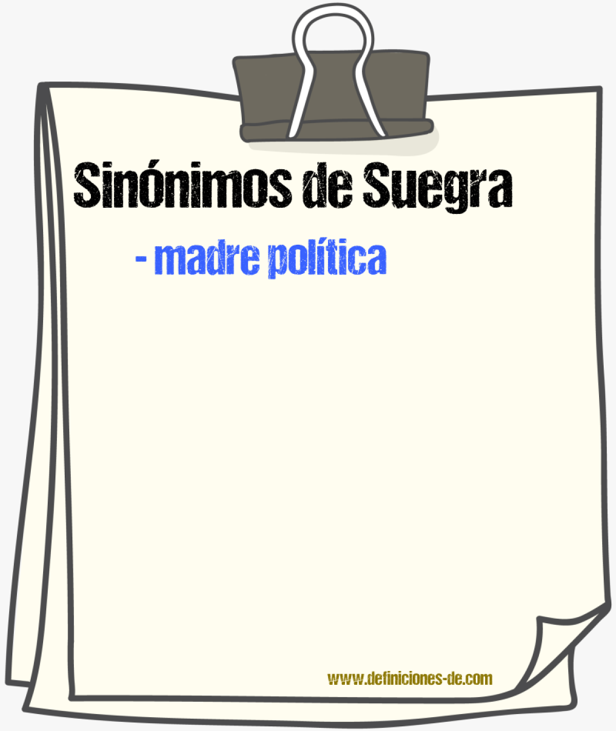 Sinnimos de suegra