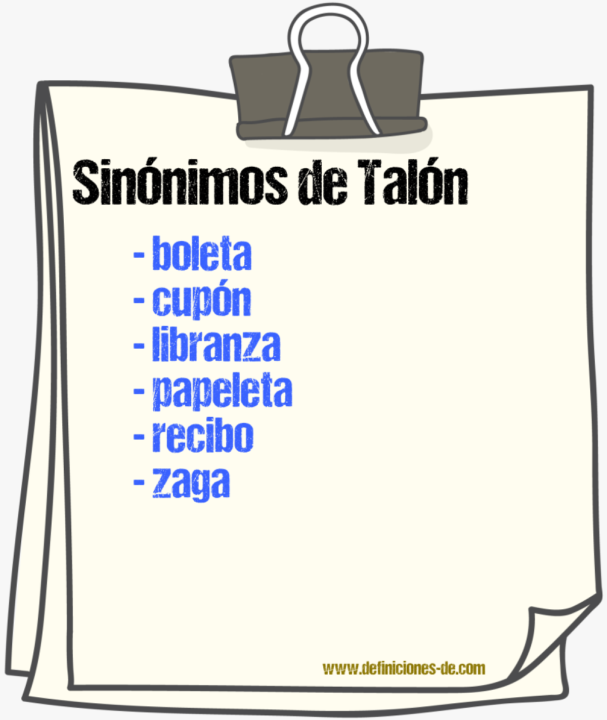 Sinnimos de taln