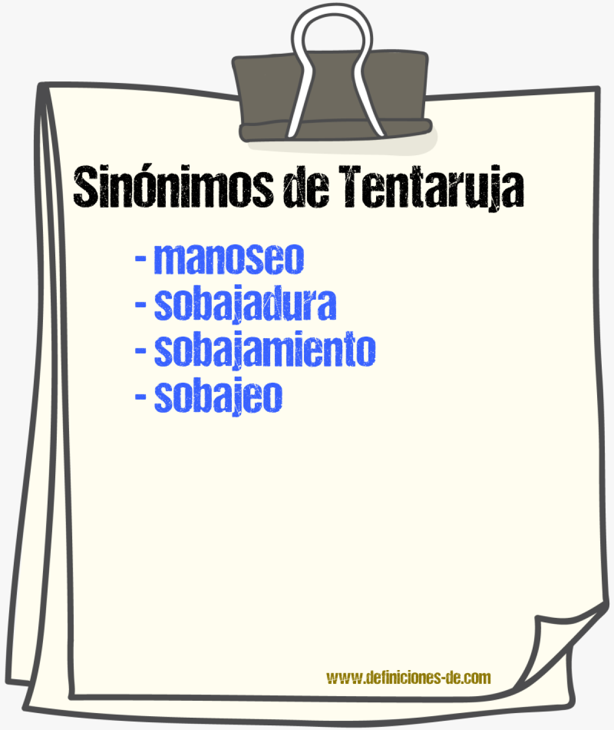 Sinnimos de tentaruja