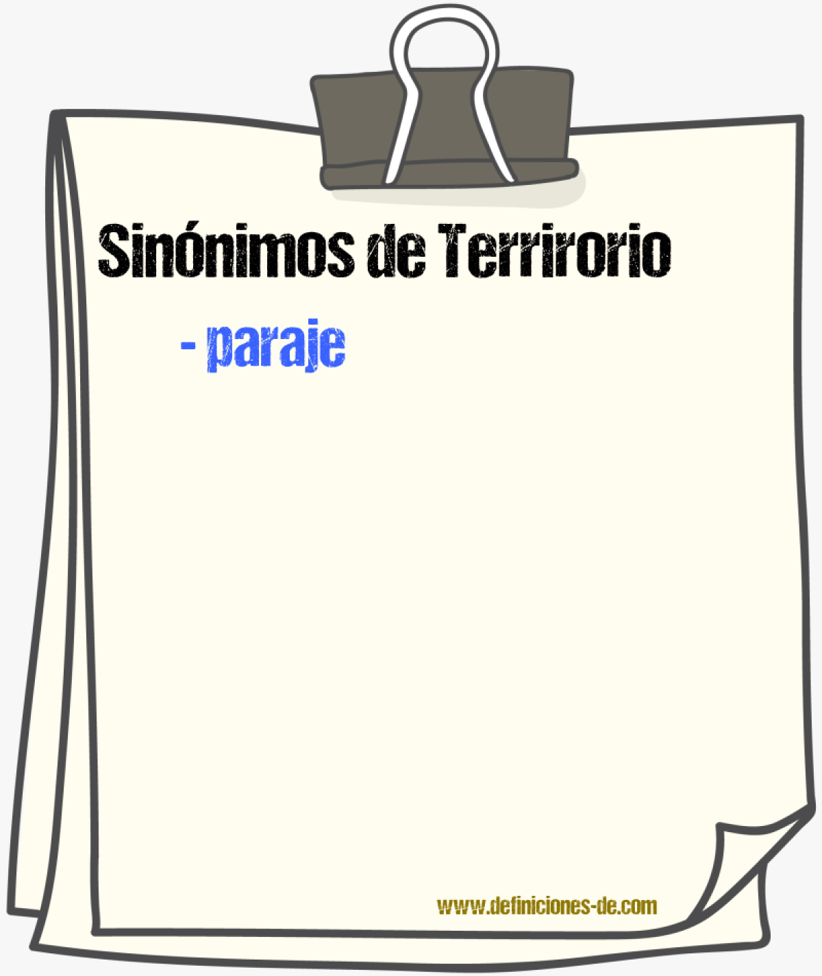 Sinnimos de terrirorio