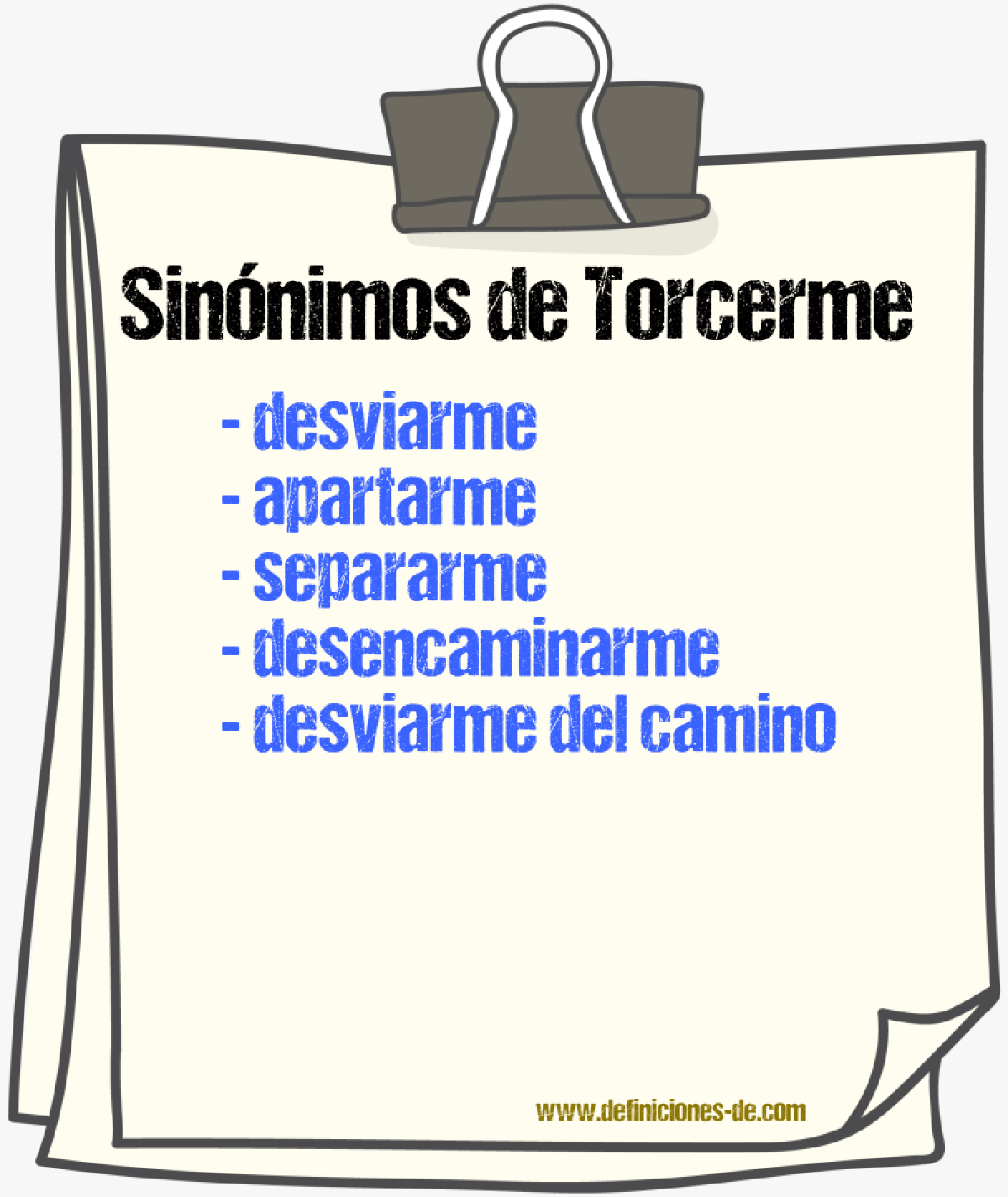 Sinónimos de torcerme