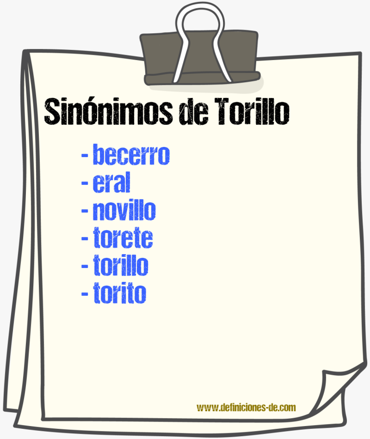 Sinnimos de torillo