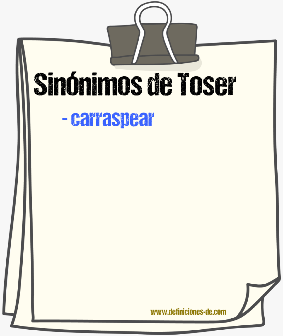 Sinnimos de toser