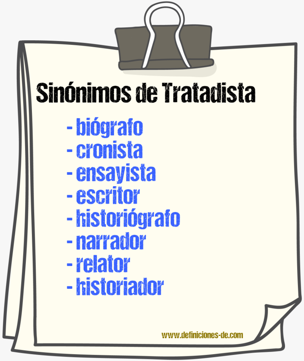 Sinnimos de tratadista