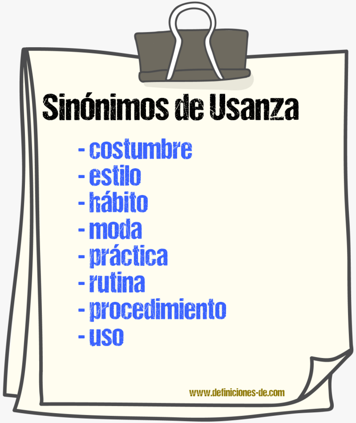 Sinnimos de usanza