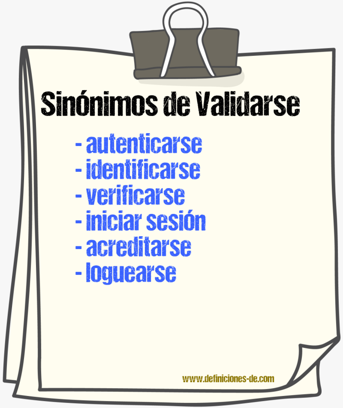 Sinónimos de validarse