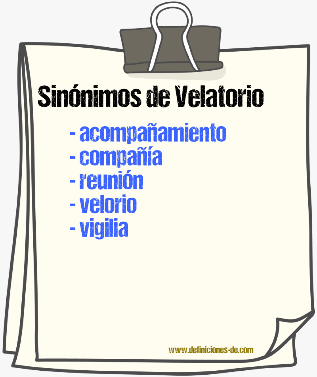 Sinnimos de velatorio