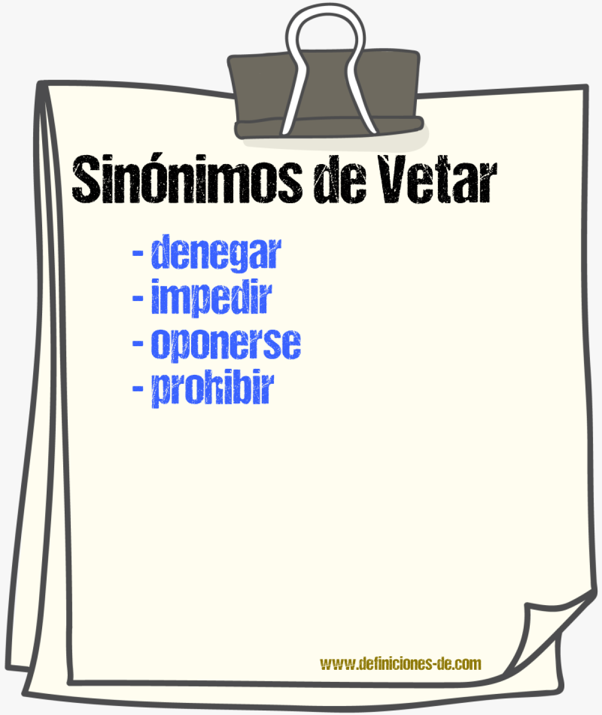 Sinnimos de vetar