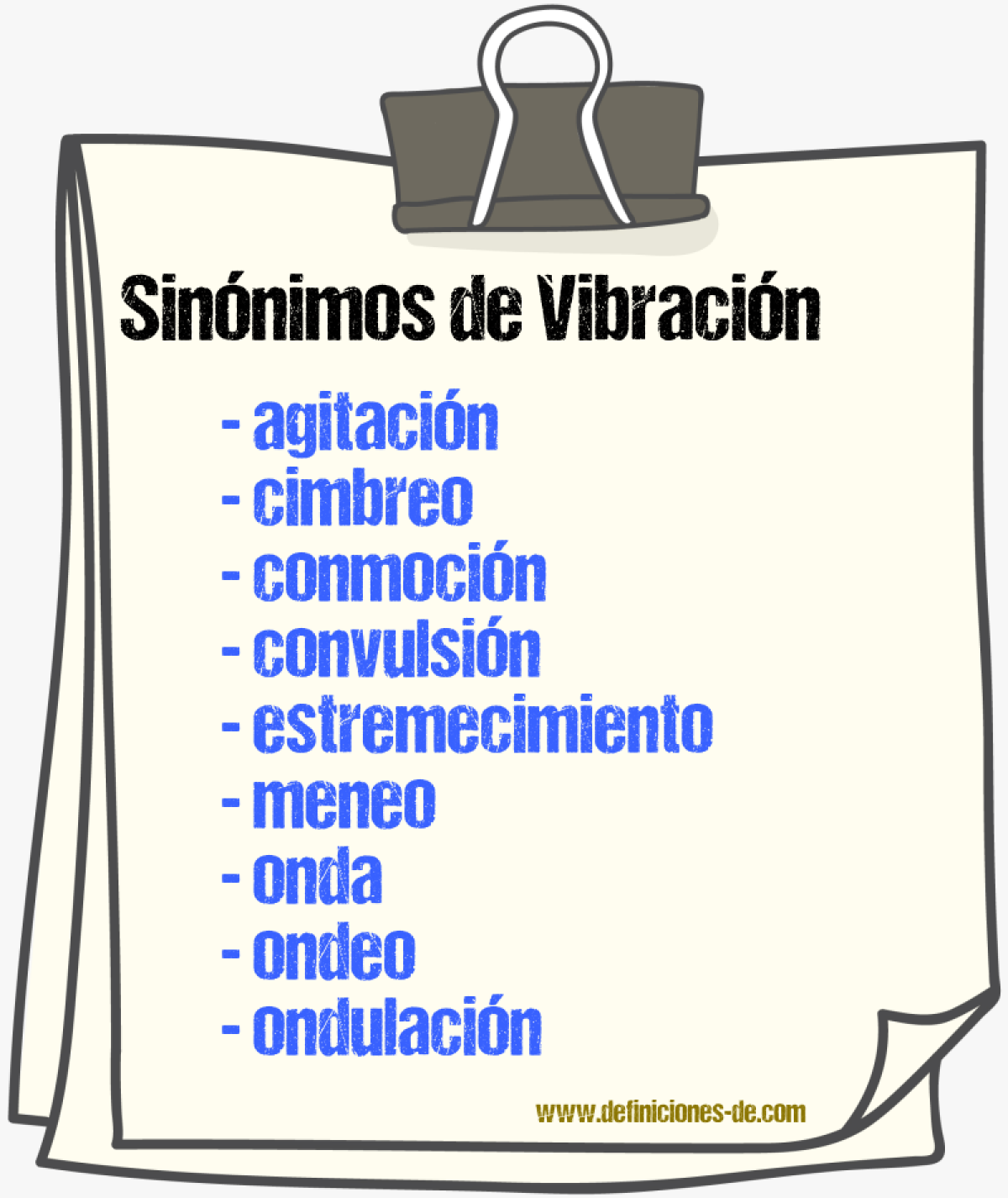 Sinnimos de vibracin