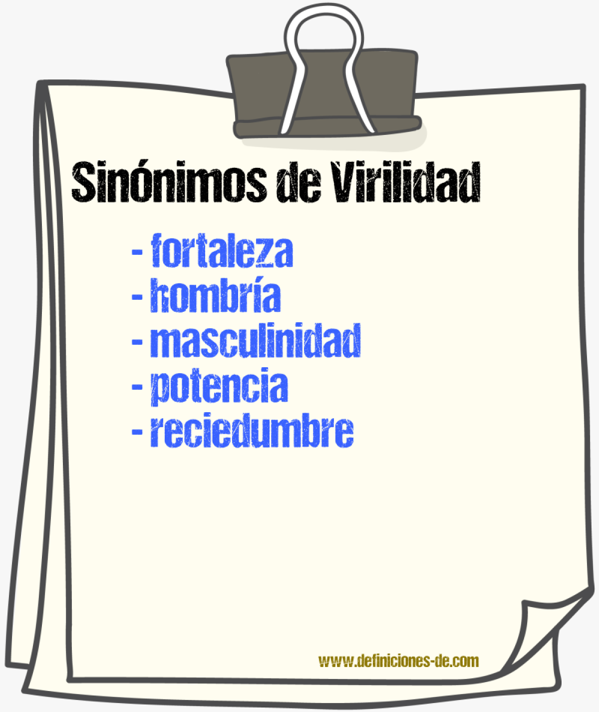 Sinnimos de virilidad