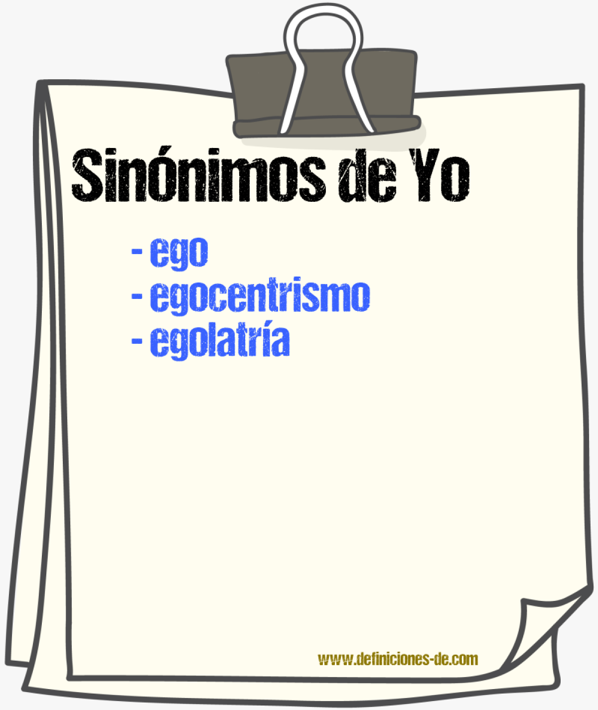 Sinnimos de yo